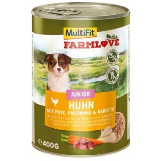 MultiFit Farmlove Junior Huhn mit Pute 6x400 g