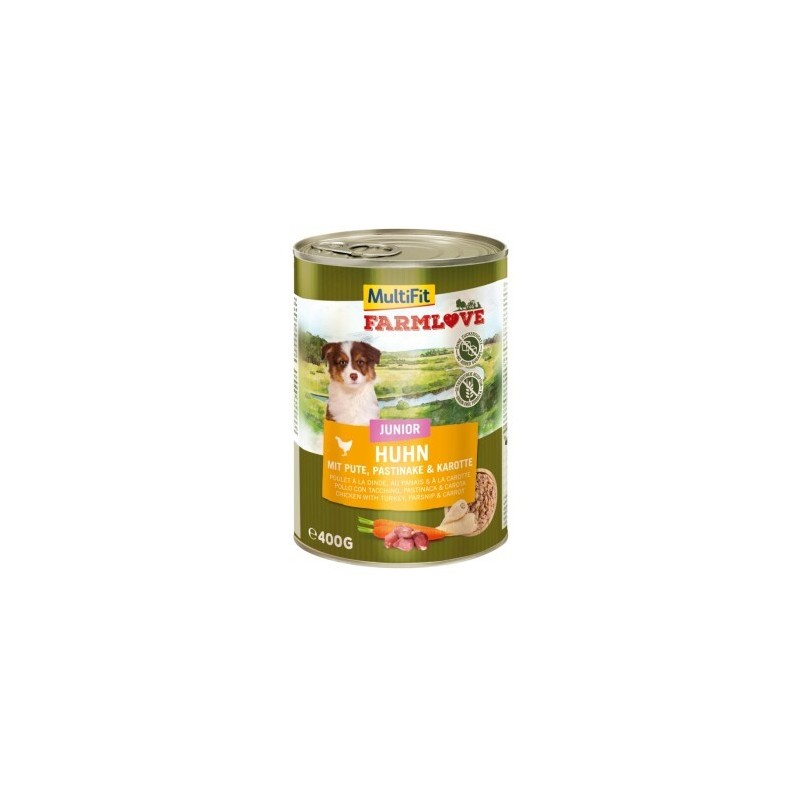 MultiFit Farmlove Junior Huhn mit Pute 6x400 g