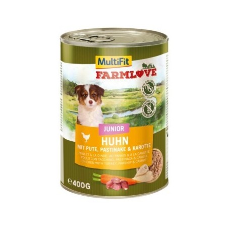 MultiFit Farmlove Junior Huhn mit Pute 6x400 g