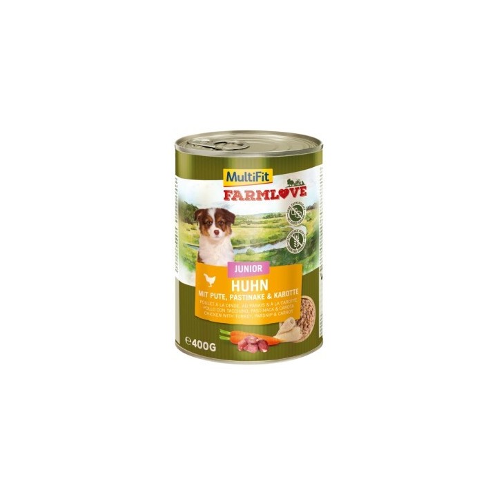 MultiFit Farmlove Junior Huhn mit Pute 6x400 g