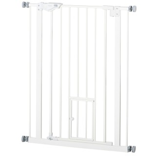 PawHut Türschutzgitter für Hunde und Babys  Ohne Bohren, mit Schließautomatik, 74-80 cm, Treppenschutz  Aosom