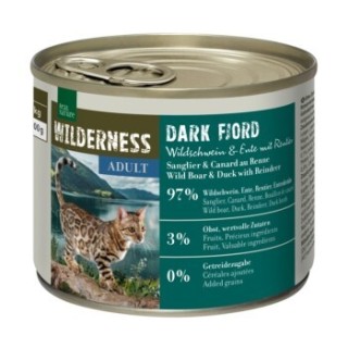 REAL NATURE WILDERNESS Adult Dark Fjord, Wildschwein mit Ente und Rentier 12x200 g