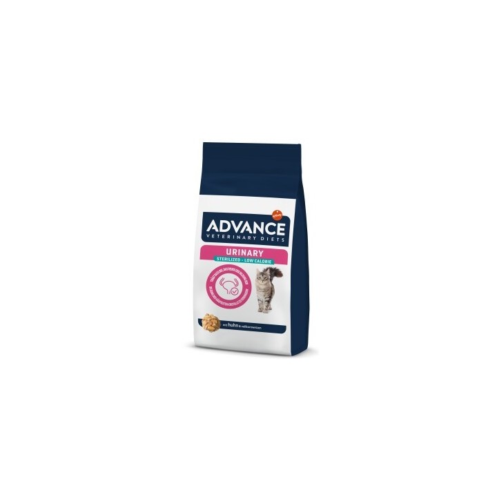 ADVANCE Veterinary Diets Urinary Sterilized Low Calorie - Kroketten für sterilisierte Katzen mit Blasenproblemen, 7,5 kg