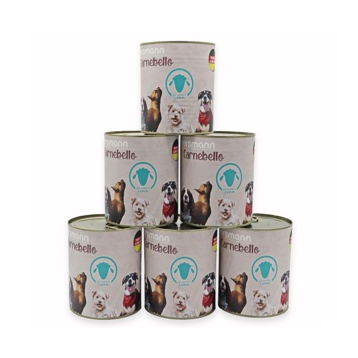 Eggersmann Carnebello - Nassfutter mit Lamm 6 x 800g