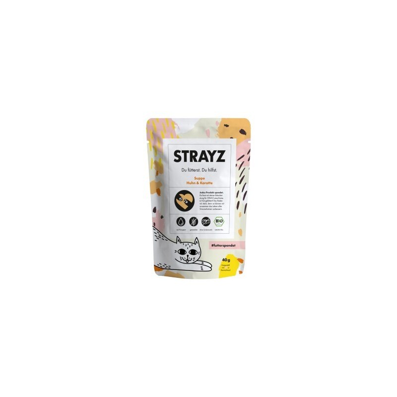 STRAYZ BIO Suppe Huhn & Karotte 14x40g