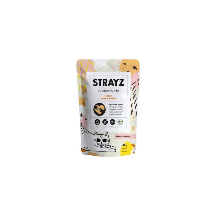 STRAYZ BIO Suppe Huhn & Karotte 14x40g