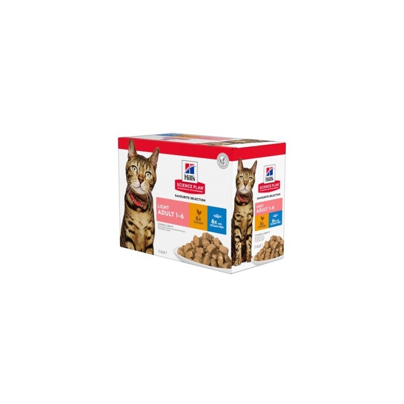 Hill's SCIENCE PLAN Light Adult Multipack Huhn 12x85 g