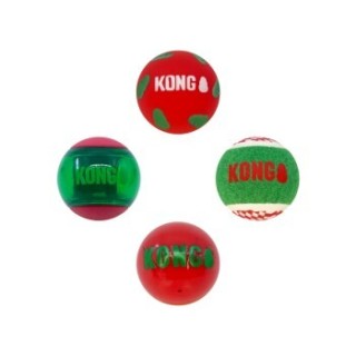 KONG Holiday Occasions Balls 4 Stk. Medium
