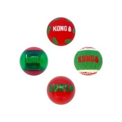 KONG Holiday Occasions Balls 4 Stk. Medium