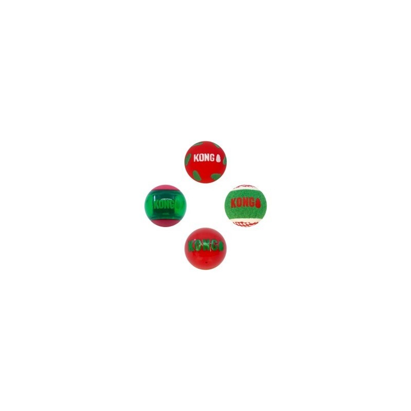 KONG Holiday Occasions Balls 4 Stk. Medium