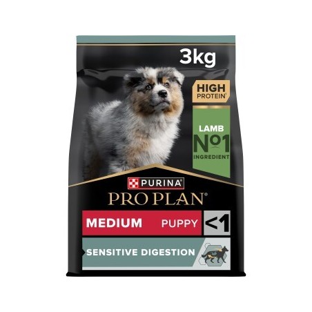 PRO PLAN Puppy Medium Sensitive Digestion Lamm 3 kg