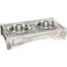 Trixie Napfhalter Shabby-Chic 2 Stück, 450 ml