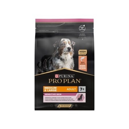 PRO PLAN Adult Medium & Large 7+ Sensitive Skin Lachs 3 kg