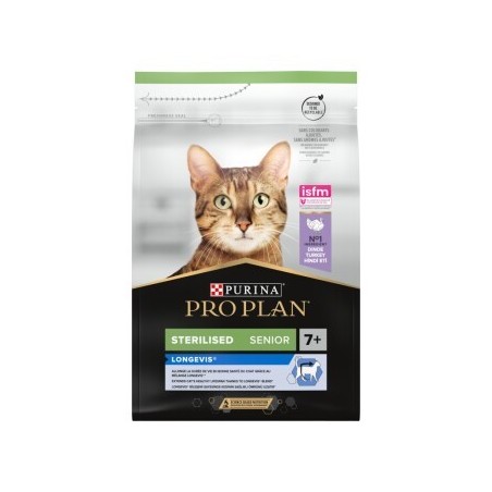 PRO PLAN Sterilised Senior 7+ Longevis reich an Pute 3 kg