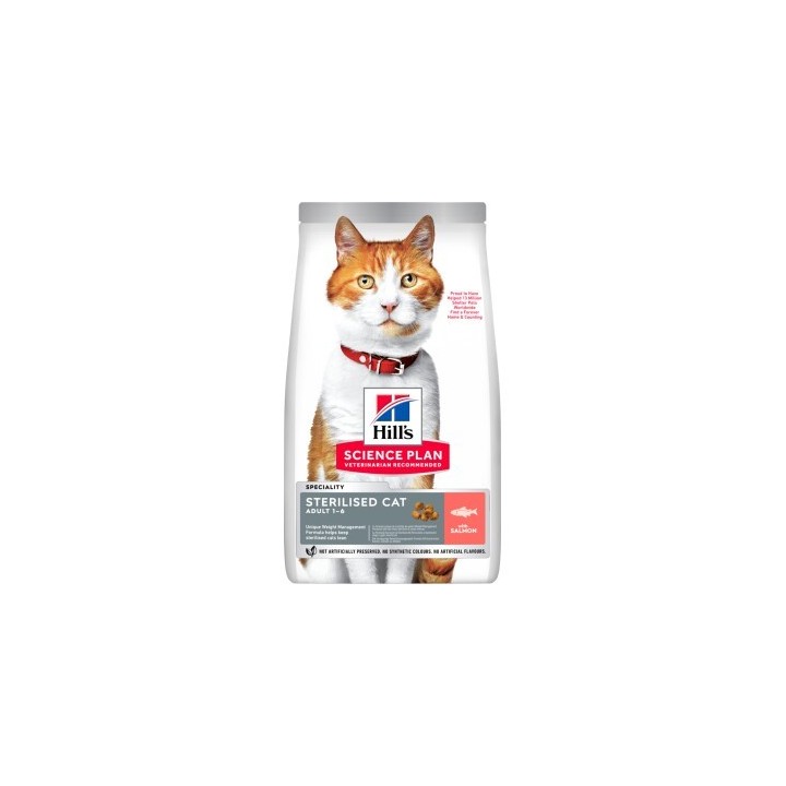 Hill's Science Plan Trockenfutter Katze Adult, Sterilised Lachs 3 kg
