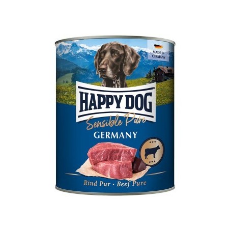 HAPPY DOG Sensible Pure Nassfutter Hund Adult 6x800 g Rind