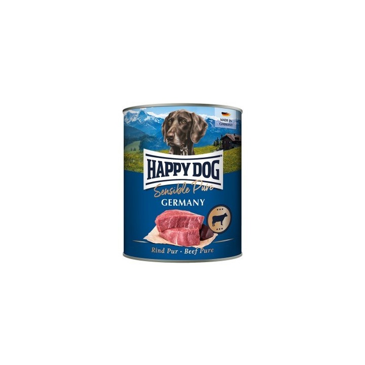 HAPPY DOG Sensible Pure Nassfutter Hund Adult 6x800 g Rind