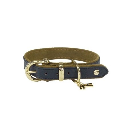 Happy House Halsband Sattelleder Basic blau XXL