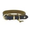 Happy House Halsband Sattelleder Basic blau XXL