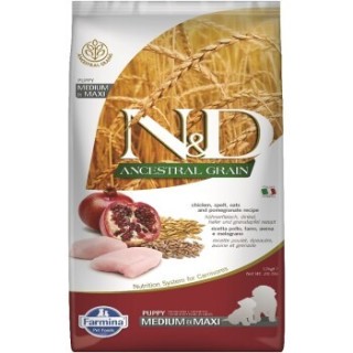 N&D Farmina Ancestral Grain Medium/Maxi Puppy Huhn 12 kg