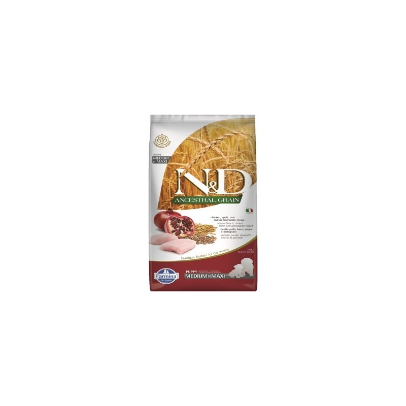 N&D Farmina Ancestral Grain Medium/Maxi Puppy Huhn 12 kg