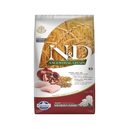 N&D Farmina Ancestral Grain Medium/Maxi Puppy Huhn 12 kg