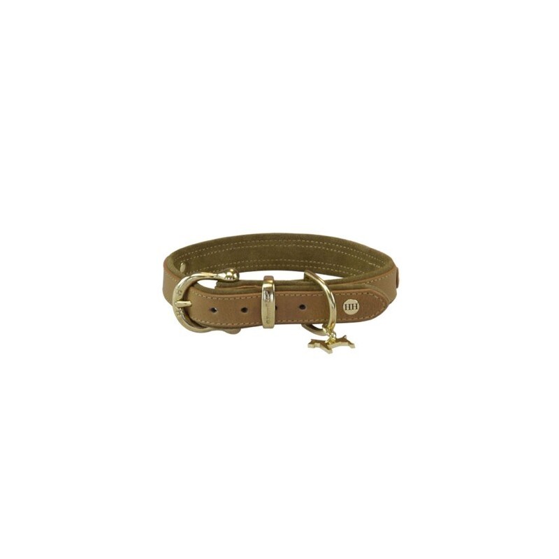 Happy House Halsband Sattelleder Luxus beige XXL