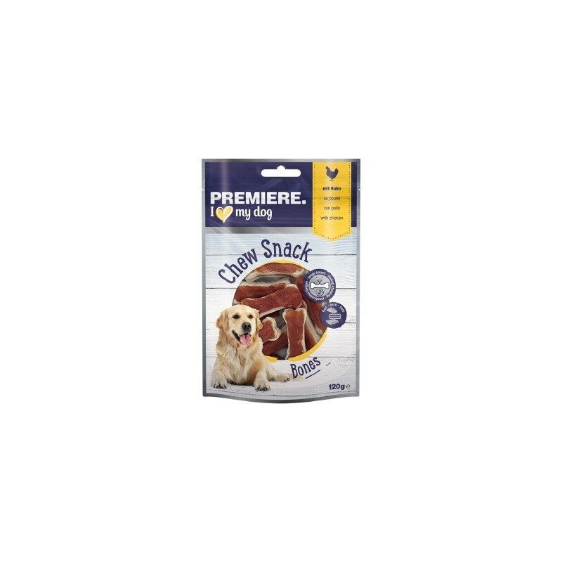 PREMIERE Kauknochen mit Huhn 12 Stück, 120 g