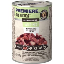 PREMIERE RAW KITCHEN Nassfutter Hund Adult Component, Wild 6x400 g