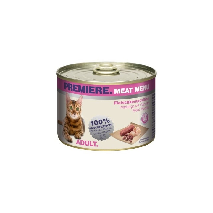 PREMIERE Meat Menu Adult Fleischkomposition 6x200 g