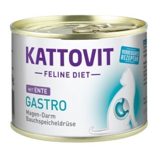 KATTOVIT Feline Diet Nassfutter Katze Gastro Adult Ente 12x185 g