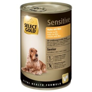 SELECT GOLD Sensitive Senior Huhn und Reis 6x400 g