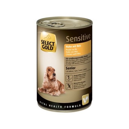 SELECT GOLD Sensitive Senior Huhn und Reis 6x400 g