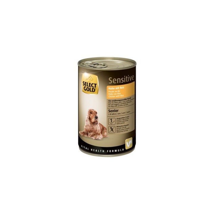 SELECT GOLD Sensitive Senior Huhn und Reis 6x400 g