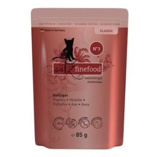 Catz finefood Nassfutter Katze Classic Adult 8x85 g No. 3 Geflügel