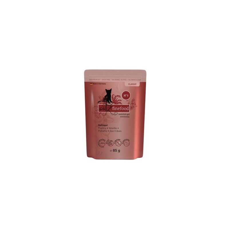 Catz finefood Nassfutter Katze Classic Adult 8x85 g No. 3 Geflügel
