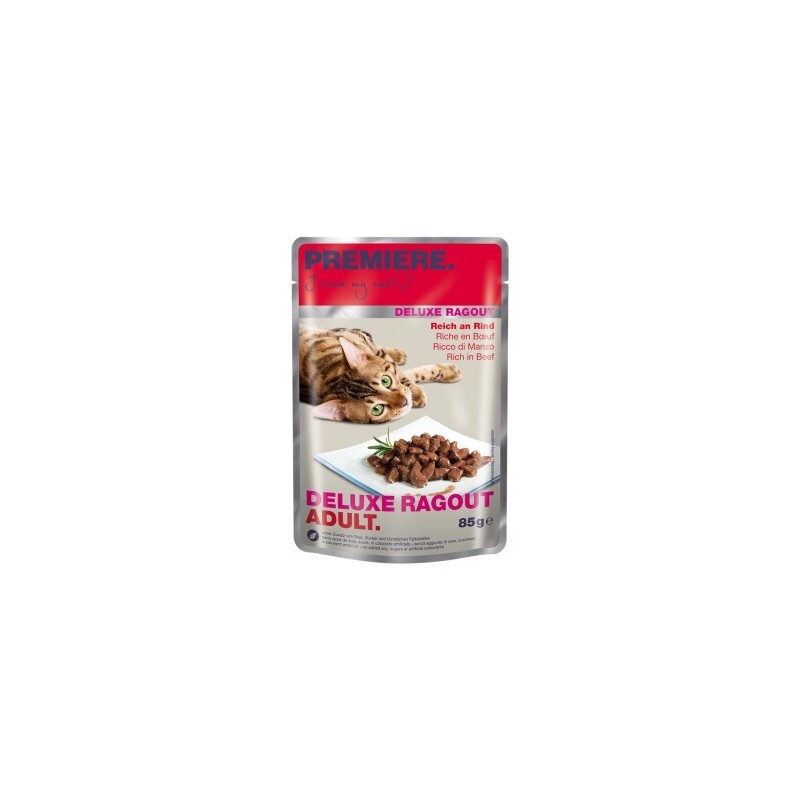 PREMIERE Deluxe Ragout Adult Reich an Rind 22x85 g