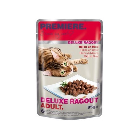 PREMIERE Deluxe Ragout Adult Reich an Rind 22x85 g