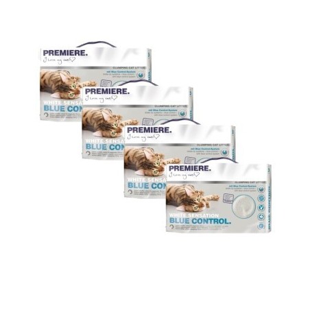 PREMIERE White Sensation blue control, Klumpstreu 4x12 l