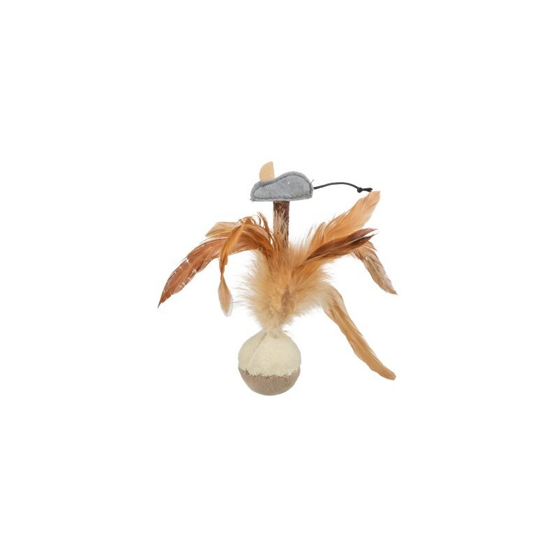 Trixie Squieky-Federball mit Maus