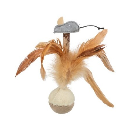 Trixie Squieky-Federball mit Maus