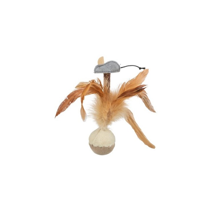 Trixie Squieky-Federball mit Maus