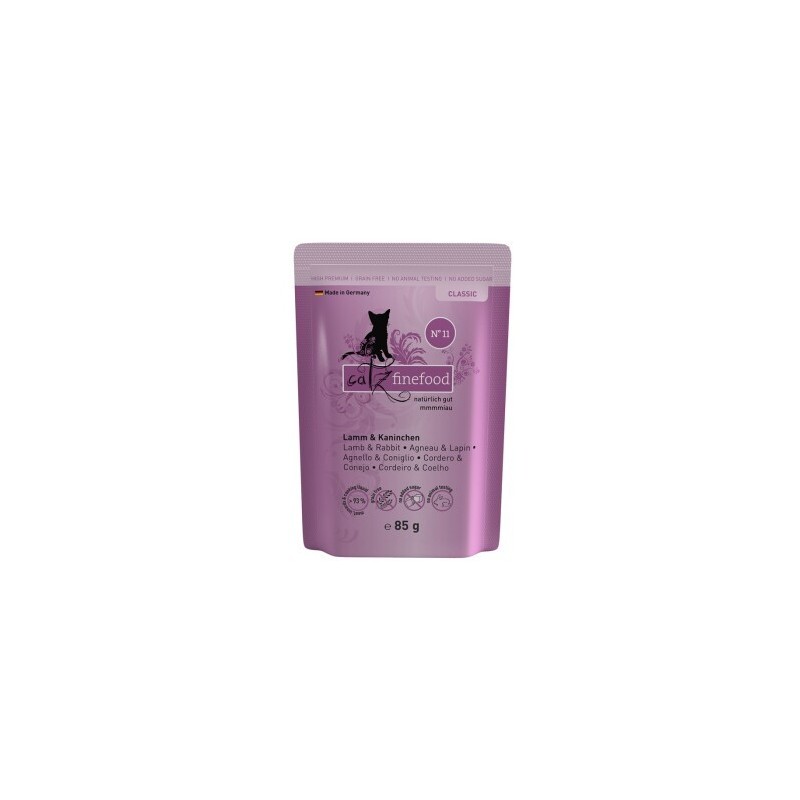 Catz finefood Nassfutter Katze Classic Adult 8x85 g No. 11 Lamm und Kaninchen