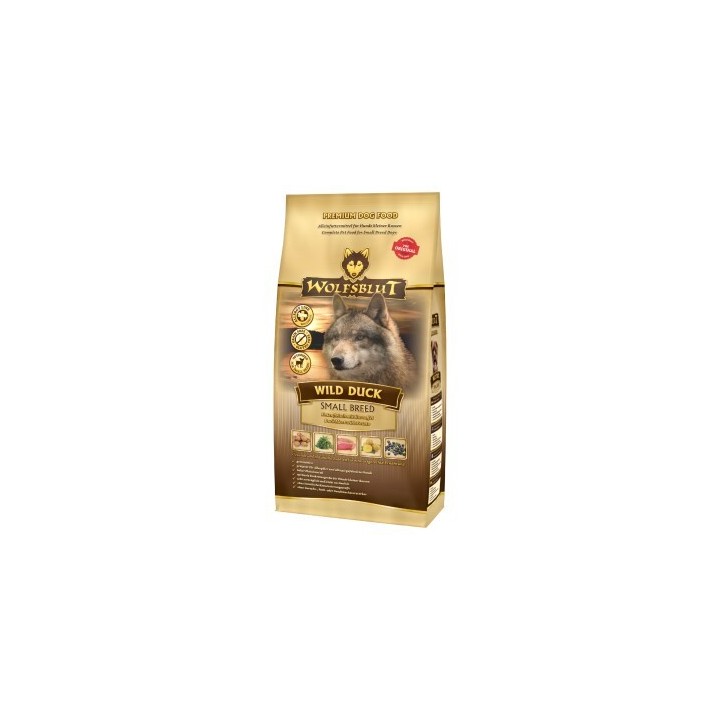 WOLFSBLUT Small Breed Wild Duck Entenfleisch mit Kartoffel 2 kg