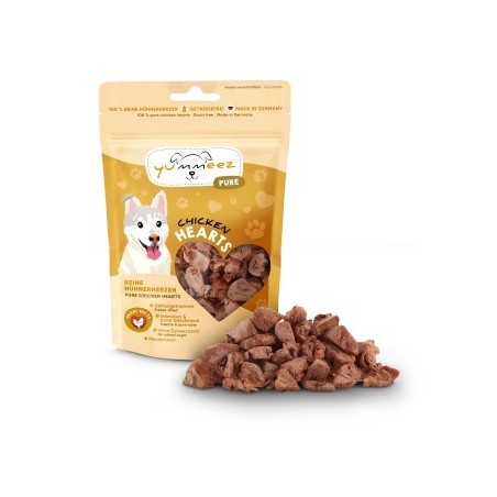 Yummeez pure Hühnerherzen gefriergetrocknet 35g