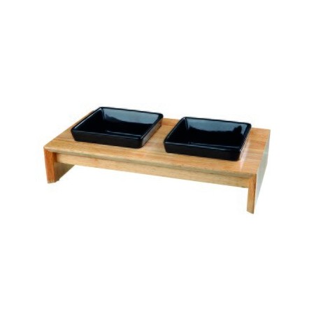 Trixie Napfset Keramik/Holz 2x200 ml