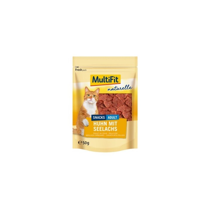 MultiFit naturelle Huhn & Seelachs Herz 4x50g