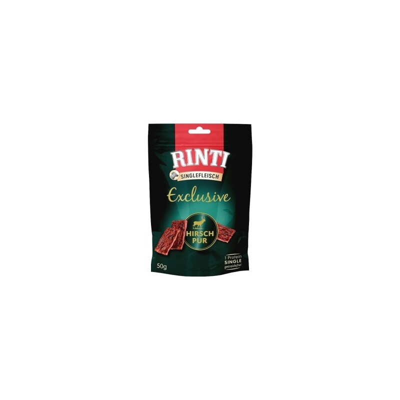 RINTI Singlefleisch Exclusive Snack Pur 2x50g Hirsch
