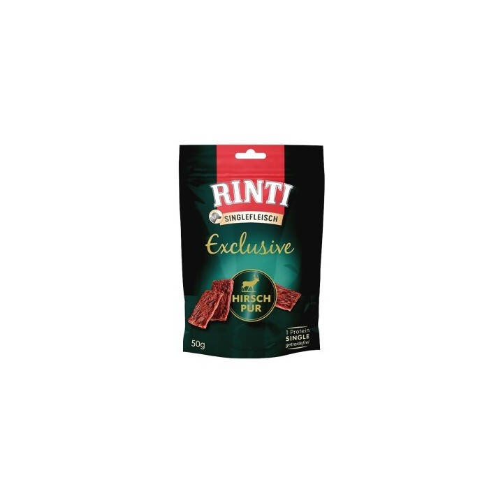 RINTI Singlefleisch Exclusive Snack Pur 2x50g Hirsch