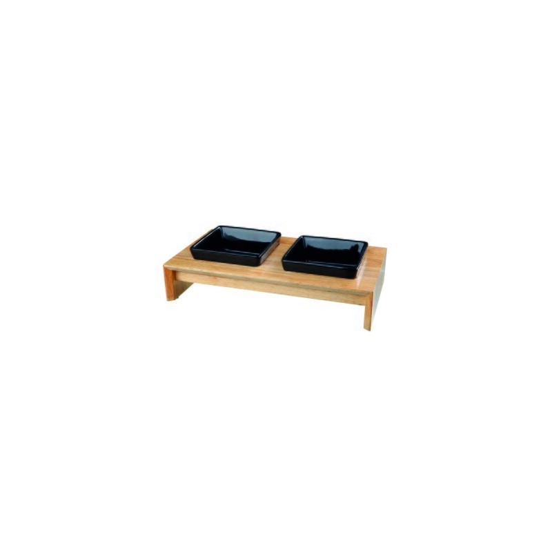 Trixie Napfset Keramik/Holz 2x400 ml